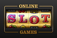 Das Wort ‚Slot‘ wird auf einer Spielautomaten Walze gebildet.